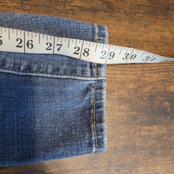 Levi's Jeans Sz 27 Low Rise 711 Skinny Medium Light Wash Stretch Denim Western - Picture 10 of 12